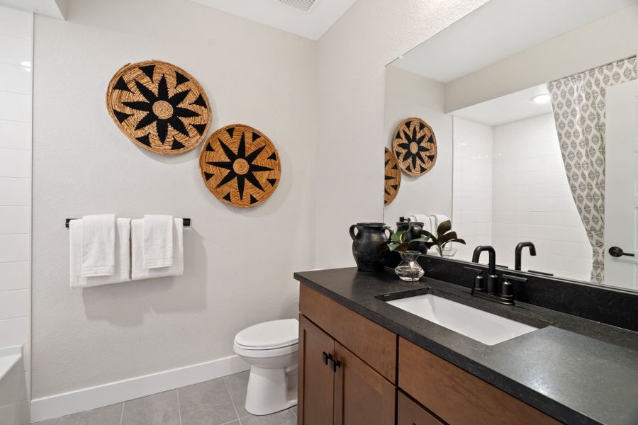 Representative furnished interior of a home built from the Ferrara by Pulte Homes in Hilltop at Inspiration, Aurora (Image 19).
