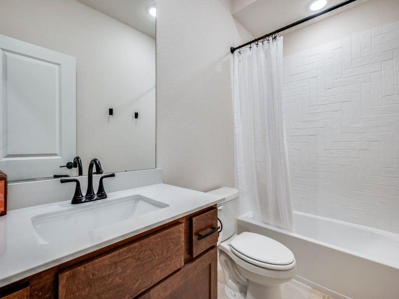 Furnished interior view inside a new home in Terrace Collection at Harvest, Argyle (Image 14).