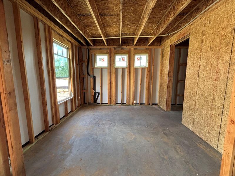 In-progress construction of a new home in Provence 70s, Austin, TX (Image 22). In-progress construction of a new home in Provence 70s, Austin, TX (Image 22).