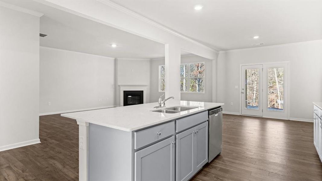 Furnished interior view inside a new home in Liberty Crossing, Braselton (Image 8).