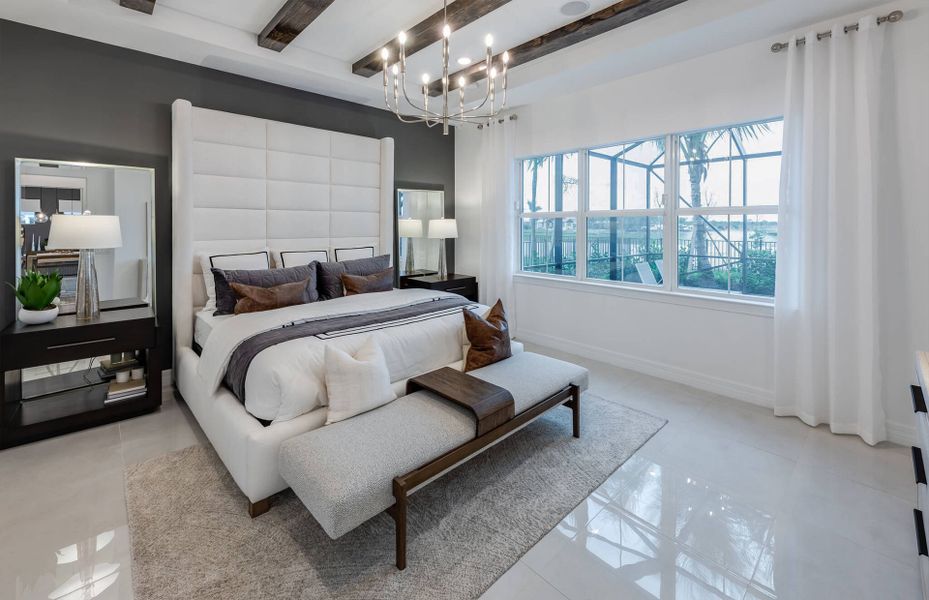 Furnished interior view inside a new home in Avondale at Avenir, Palm Beach Gardens (Image 19).
