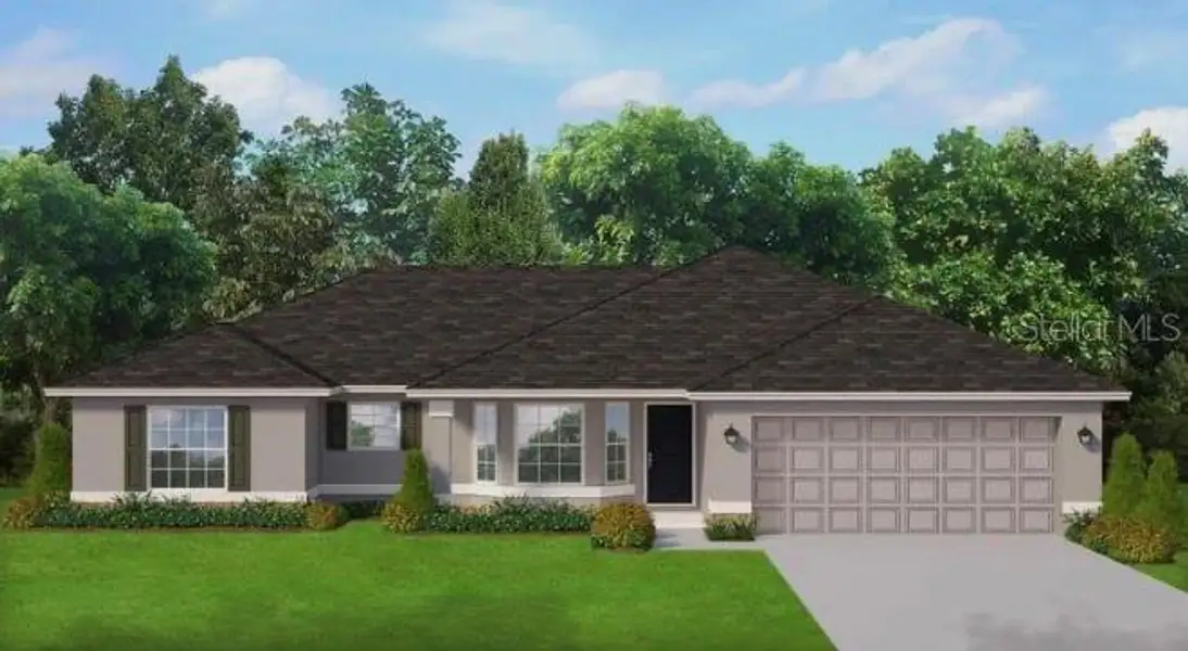Front exterior of a new home in North Port, North Port, FL, highlighting curb appeal (Image 2). Front exterior of a new home in North Port, North Port, FL, highlighting curb appeal (Image 2).