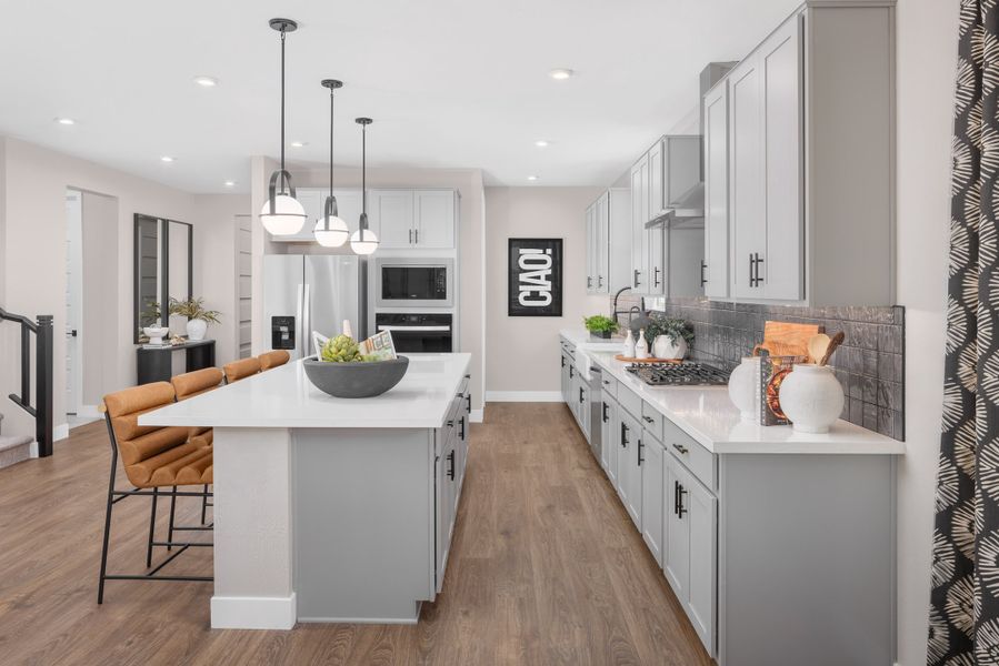 Representative furnished interior of a home built from the Saguaro by Beazer Homes in Montana Vista: Summit, Buckeye (Image 18). Representative furnished interior of a home built from the Saguaro by Beazer Homes in Montana Vista: Summit, Buckeye (Image 18).