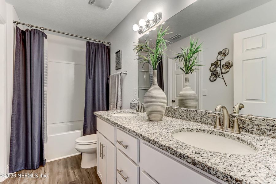 Furnished interior view inside a new home in , Jacksonville (Image 27). Furnished interior view inside a new home in , Jacksonville (Image 27).