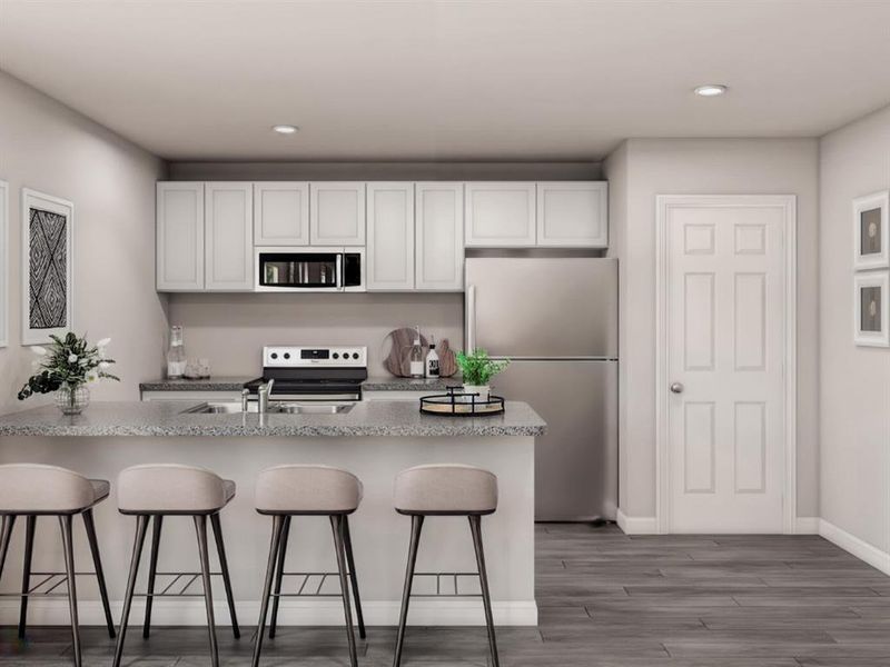 Furnished interior view inside a new home in Cresson Estates, Cresson (Image 10).