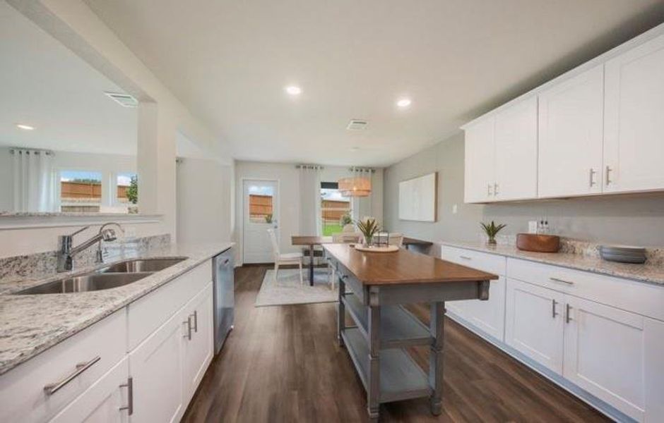 Furnished interior view inside a new home in The Pines At Seven Coves, Conroe (Image 11). Furnished interior view inside a new home in The Pines At Seven Coves, Conroe (Image 11).