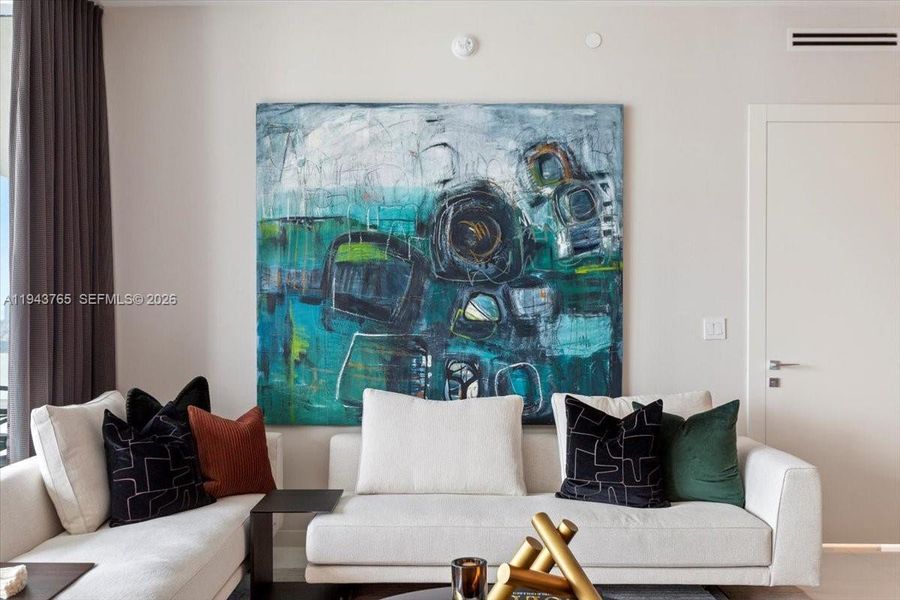 Furnished interior view inside a new home in , Miami (Image 10).