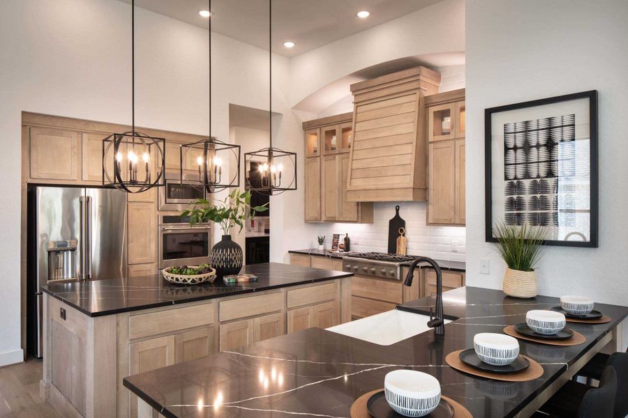 Representative furnished interior of a home built from the 216G by Highland Homes in Quail Hollow, Rockwall (Image 11).