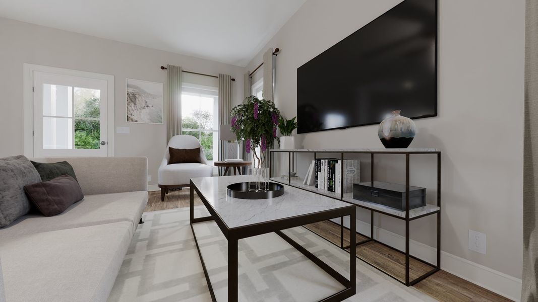 Representative furnished interior of a home built from the Grayson by Parkside Builders in Anderson Park, Hendersonville (Image 6).