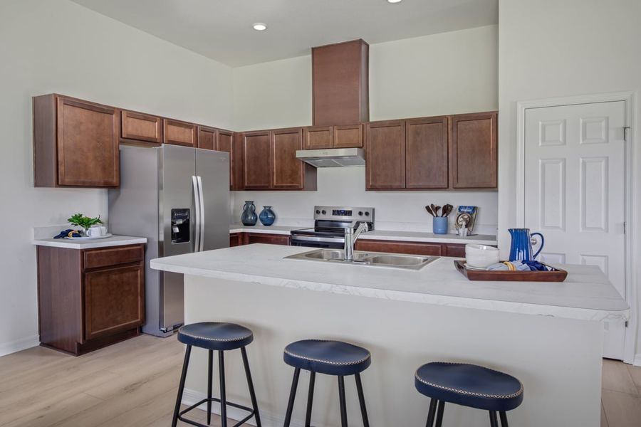Representative furnished interior of a home built from the 1584 Modeled by KB Home in Morningside, Dade City (Image 7).