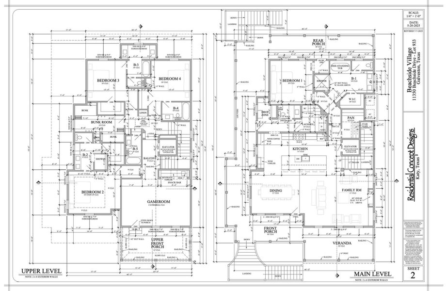 2D floor plan layout of this home in , Galveston, TX (Image 3).