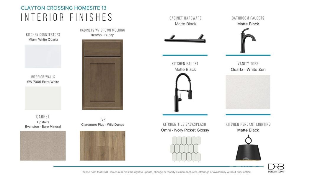 Sample of building materials used in homes in Clayton Crossing, Arden (Image 28).