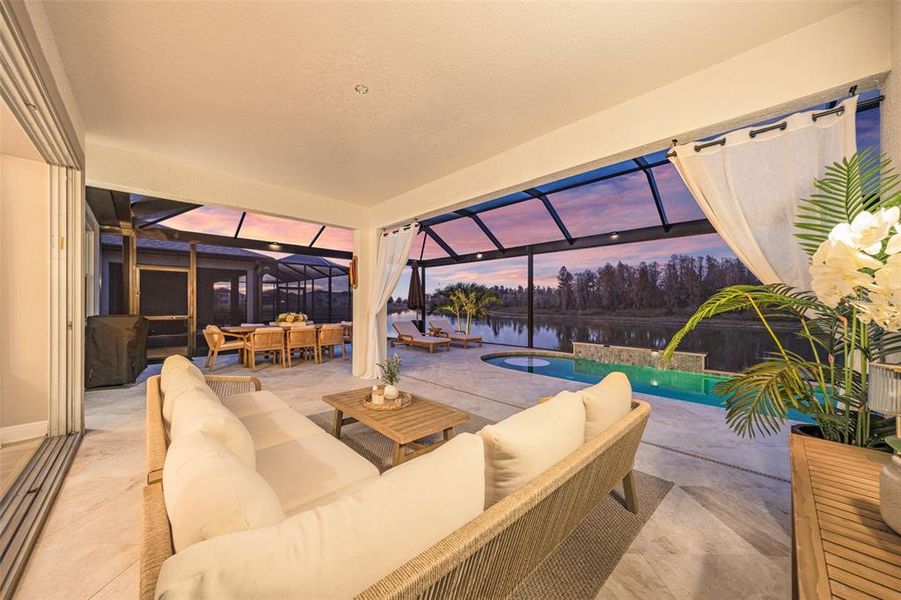 Exterior details and patio area of a home in , Wesley Chapel (Image 40). Exterior details and patio area of a home in , Wesley Chapel (Image 40).