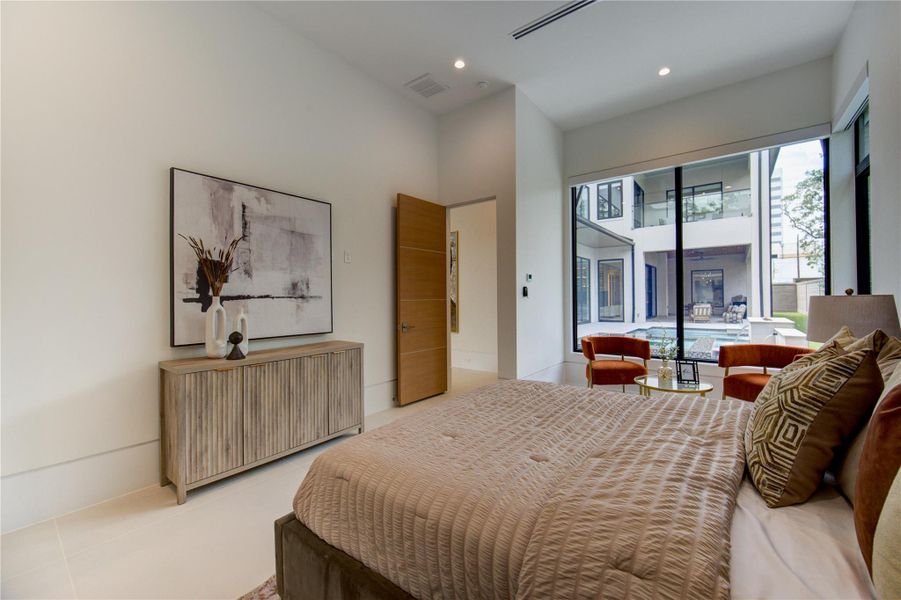 Furnished interior view inside a new home in , Houston (Image 10).