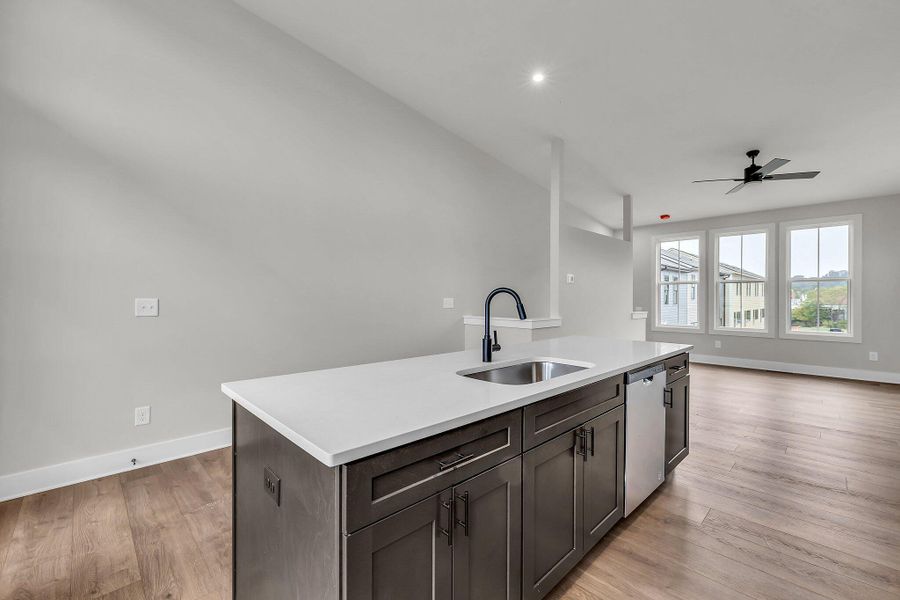 Representative furnished interior of a home built from the Welkin by Empire Homes in BelleWether, Chattanooga (Image 5).