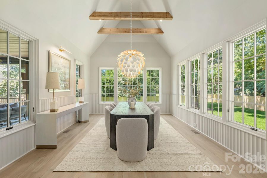 Furnished interior view inside a new home in , Charlotte (Image 35).