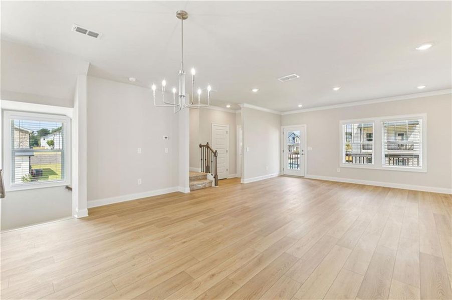 Spacious, unfurnished interior of a new home in Martin Springs - Highland Series, Lawrenceville (Image 23).