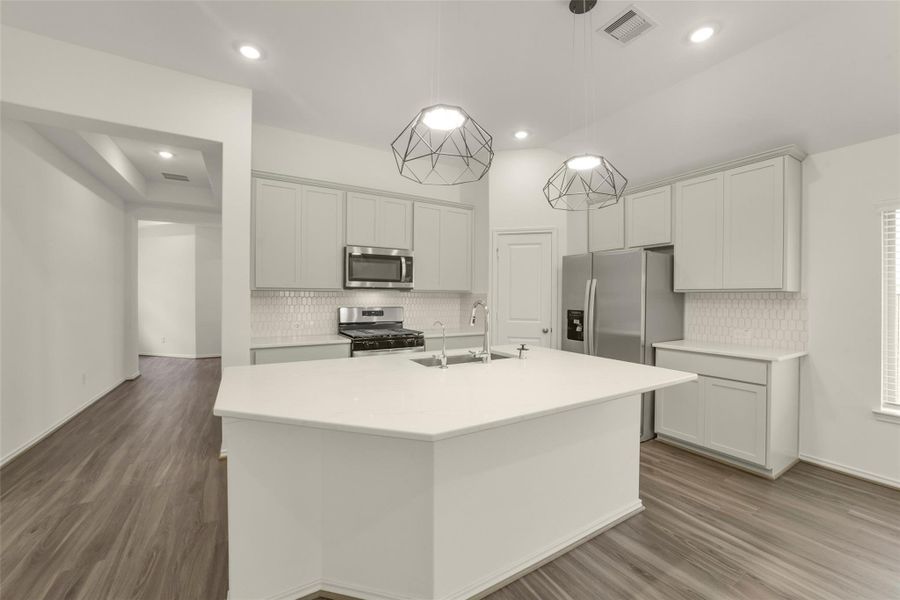 Furnished interior view inside a new home in Bridgeland, Cypress (Image 10).