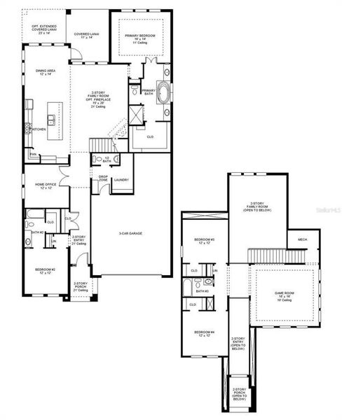 2D floor plan layout of this home in Mandarin Grove, Palmetto, FL (Image 2). 2D floor plan layout of this home in Mandarin Grove, Palmetto, FL (Image 2).