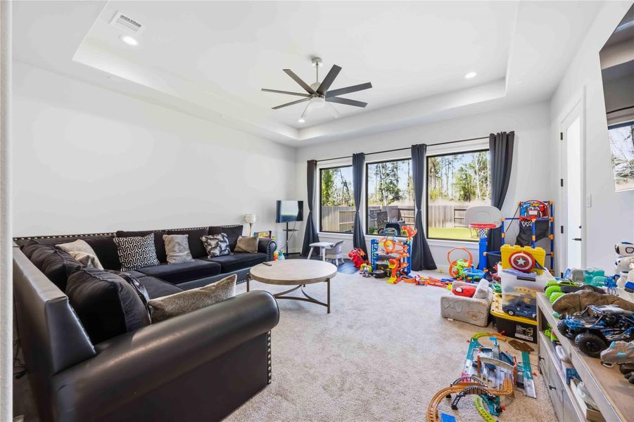 Furnished interior view inside a new home in Artavia, Conroe (Image 35).