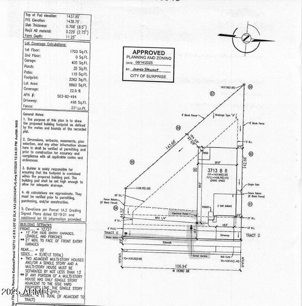 1062 Plot Plan 1062 Plot Plan
