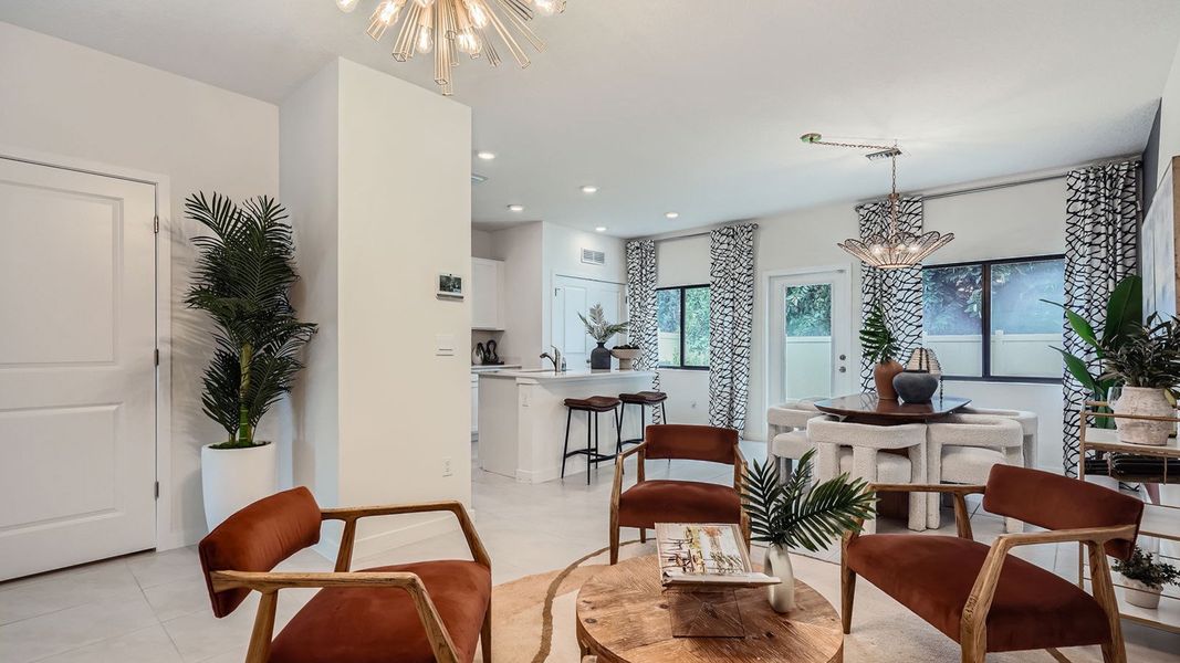 Furnished interior view inside a new home in Ashwood Cove, Lake Worth (Image 14).