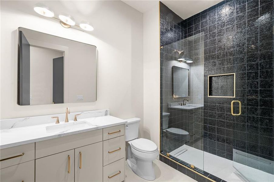 Furnished interior view inside a new home in , Atlanta (Image 52).