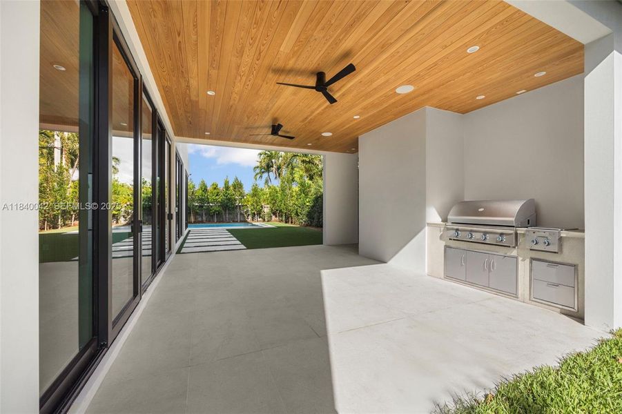 Exterior details and patio area of a home in , Miami (Image 3).