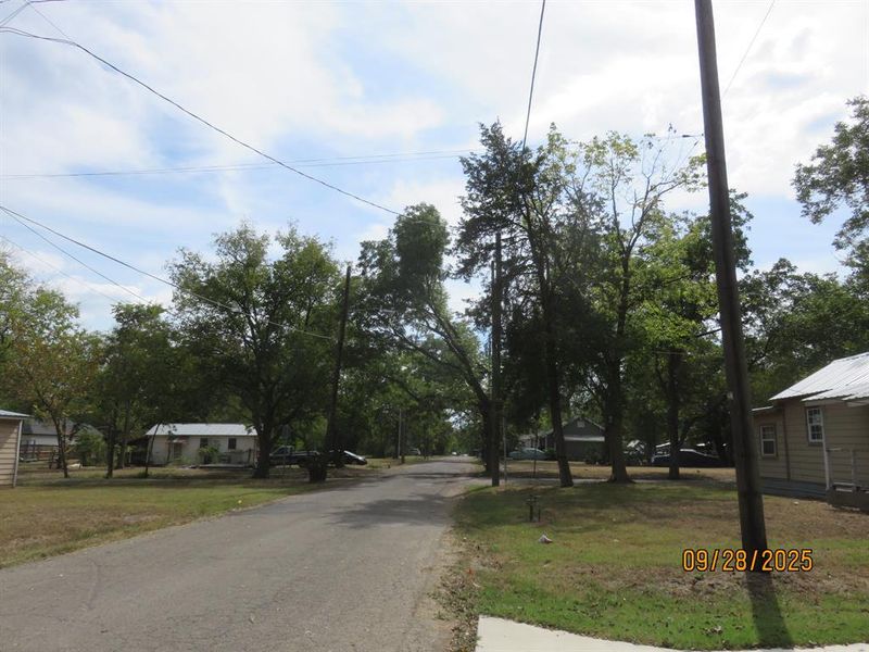 Street in front of home Street in front of home