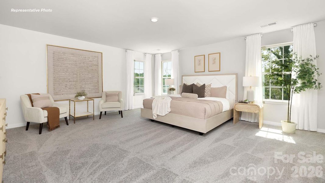 Furnished interior view inside a new home in Calvin Creek, Troutman (Image 12).