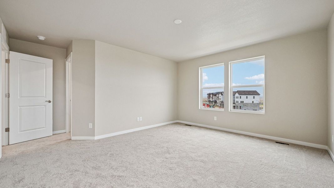 Furnished interior view inside a new home in Windler Townhomes, Aurora (Image 36). Furnished interior view inside a new home in Windler Townhomes, Aurora (Image 36).