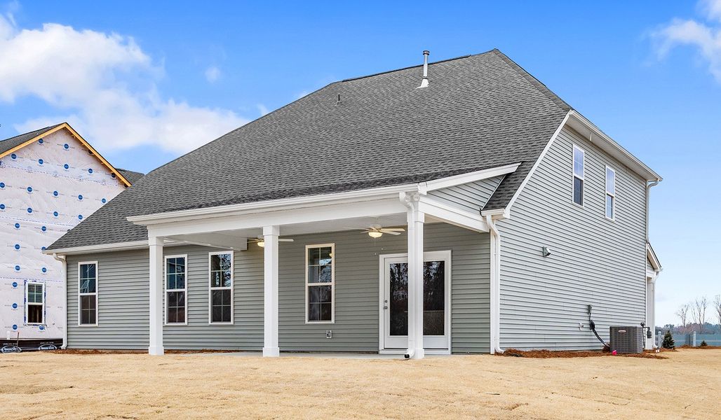 Exterior details and patio area of a home in Fieldstone, Lexington (Image 4).