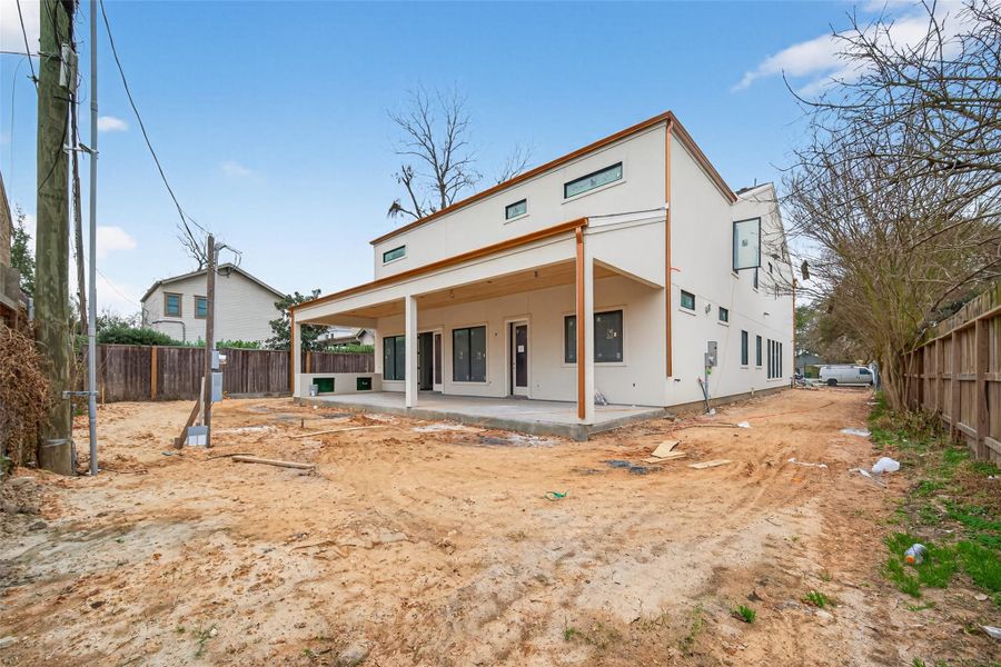 Another view of the expansive yard