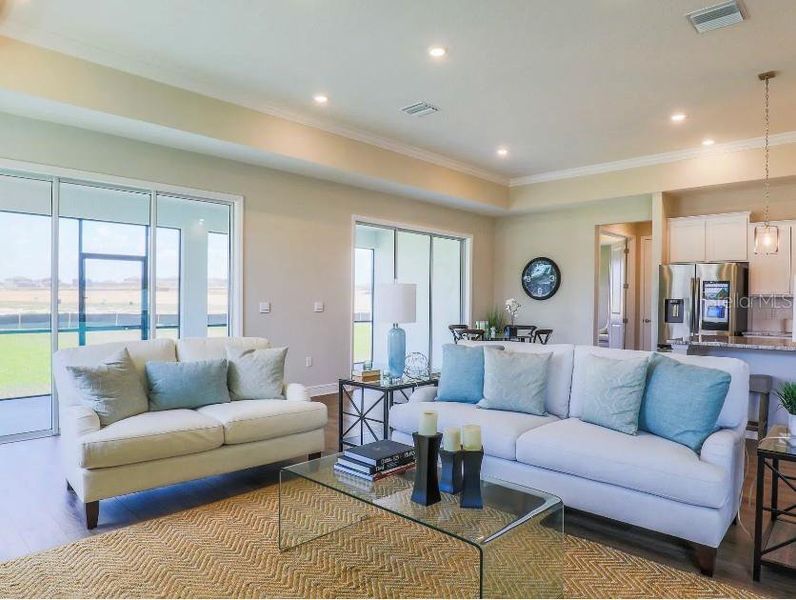 Model home - actual features may vary.