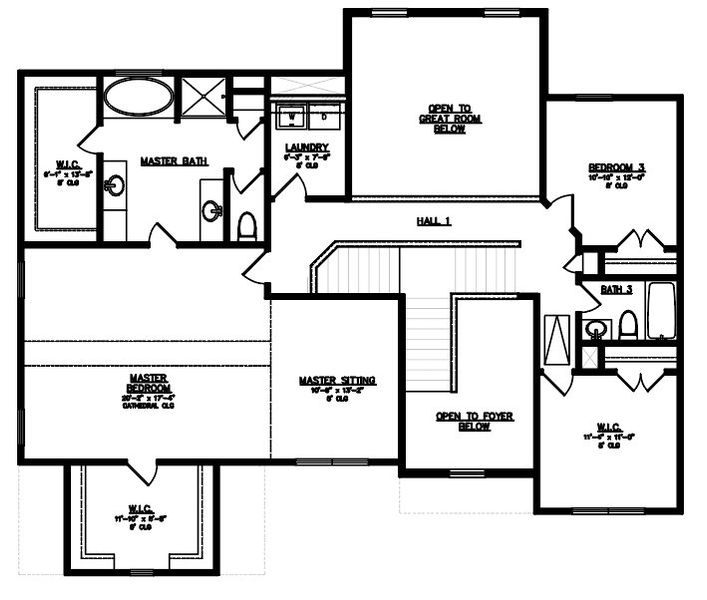 2D floor plan layout for the The Savannah by Smith Family Homes in Savannah Highlands, Savannah, GA (Image 3).