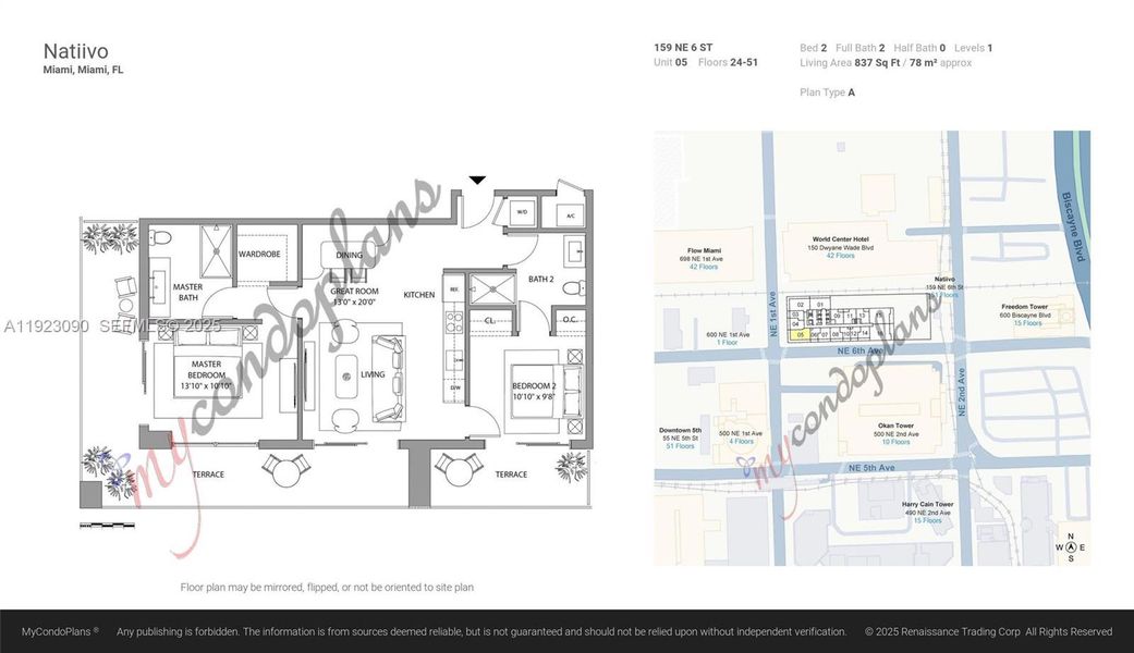 2D floor plan layout of this home in , Miami, FL (Image 4). 2D floor plan layout of this home in , Miami, FL (Image 4).