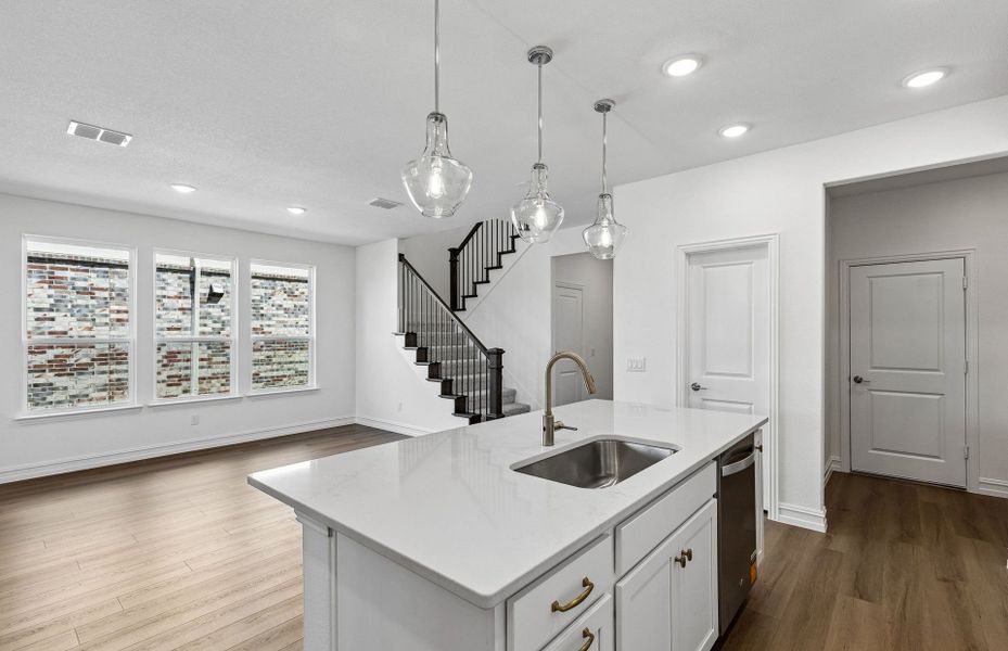 Furnished interior view inside a new home in Creekview Meadows, Pilot Point (Image 10).