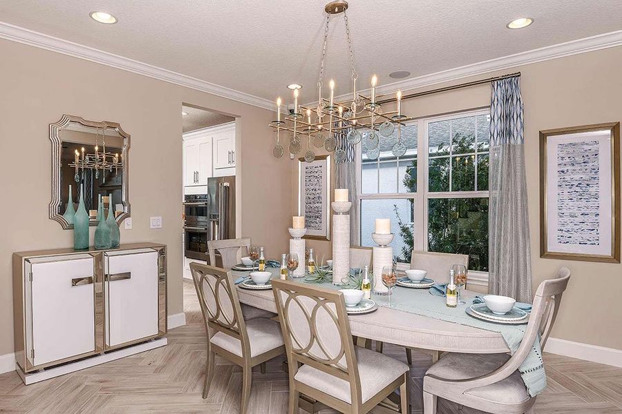 Furnished interior view inside a new home in Cassia at Skye Ranch, Sarasota (Image 11).