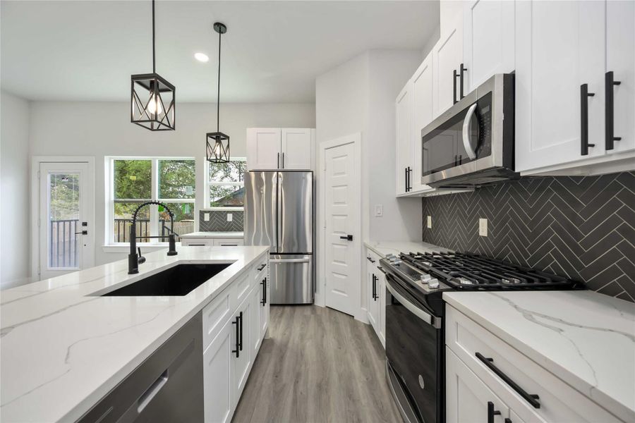 Furnished interior view inside a new home in , Houston (Image 7).