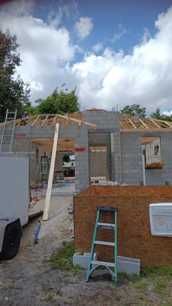 In-progress construction of a new home in , Fort Myers, FL (Image 5).