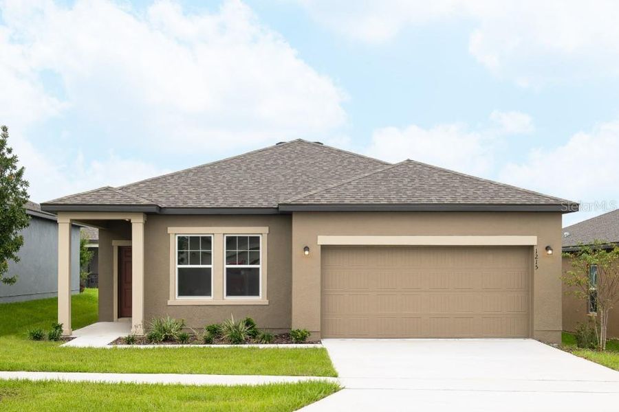 Front exterior of a new home in Scenic Terrace, Lake Hamilton, FL, highlighting curb appeal (Image 1). Front exterior of a new home in Scenic Terrace, Lake Hamilton, FL, highlighting curb appeal (Image 1).