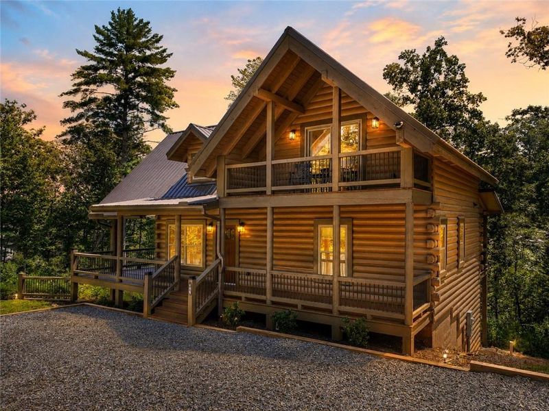 Front exterior of a new home in , Ellijay, GA, highlighting curb appeal (Image 18).