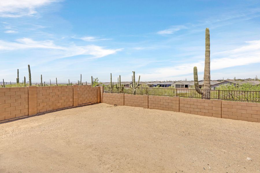 Exterior details and patio area of a home in Saguaro Reserve II, Marana (Image 3).