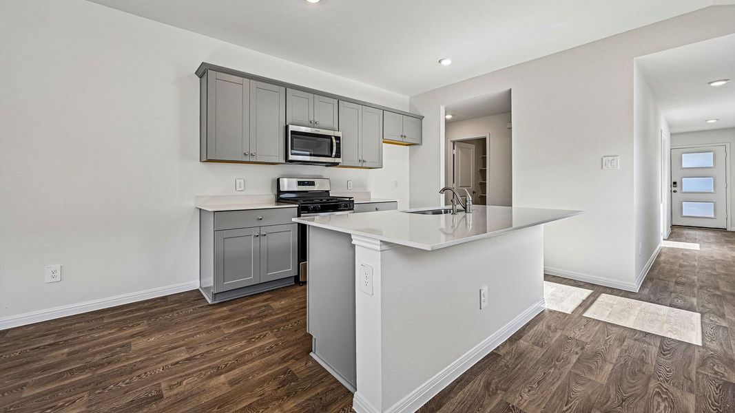 Furnished interior view inside a new home in Southgrove, Kyle (Image 7).