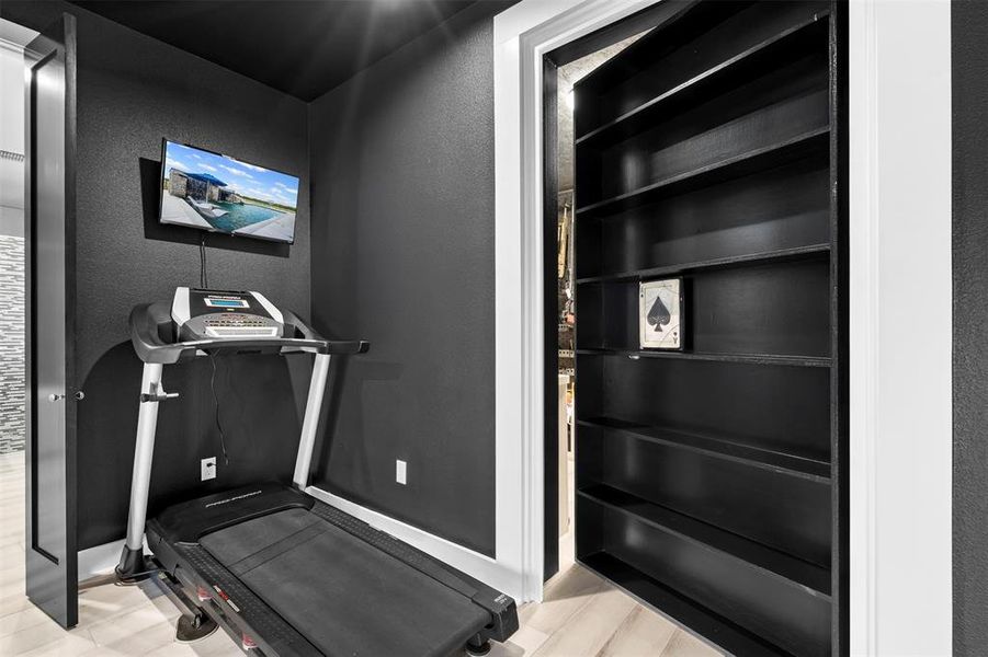 Hidden safe room in Primary bedroom