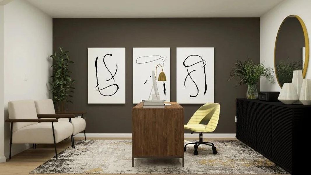 Furnished interior view inside a new home in Meadowlark Preserve, Pflugerville (Image 7).