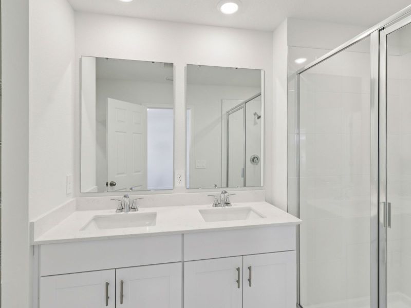 Furnished interior view inside a new home in Cagan Crossings West, Clermont (Image 5).