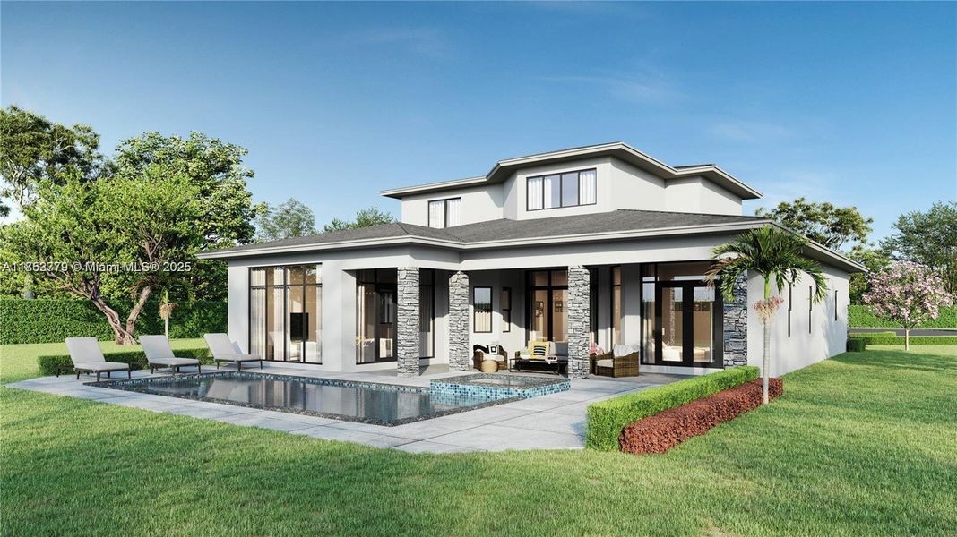 Exterior details and patio area of a home in , Davie (Image 2).