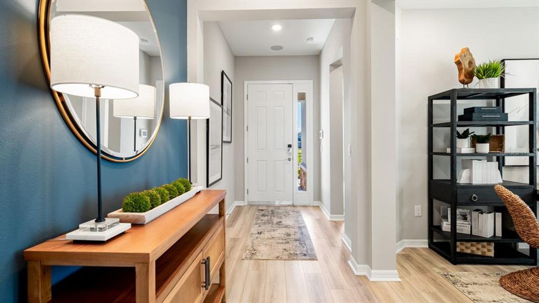 Furnished interior view inside a new home in Coasterra Community Group Page, Palmetto (Image 5).