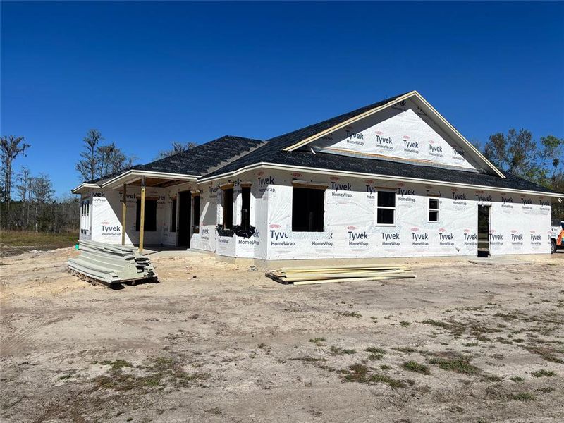 Front exterior of a new home in , Keystone Heights, FL, highlighting curb appeal (Image 11).